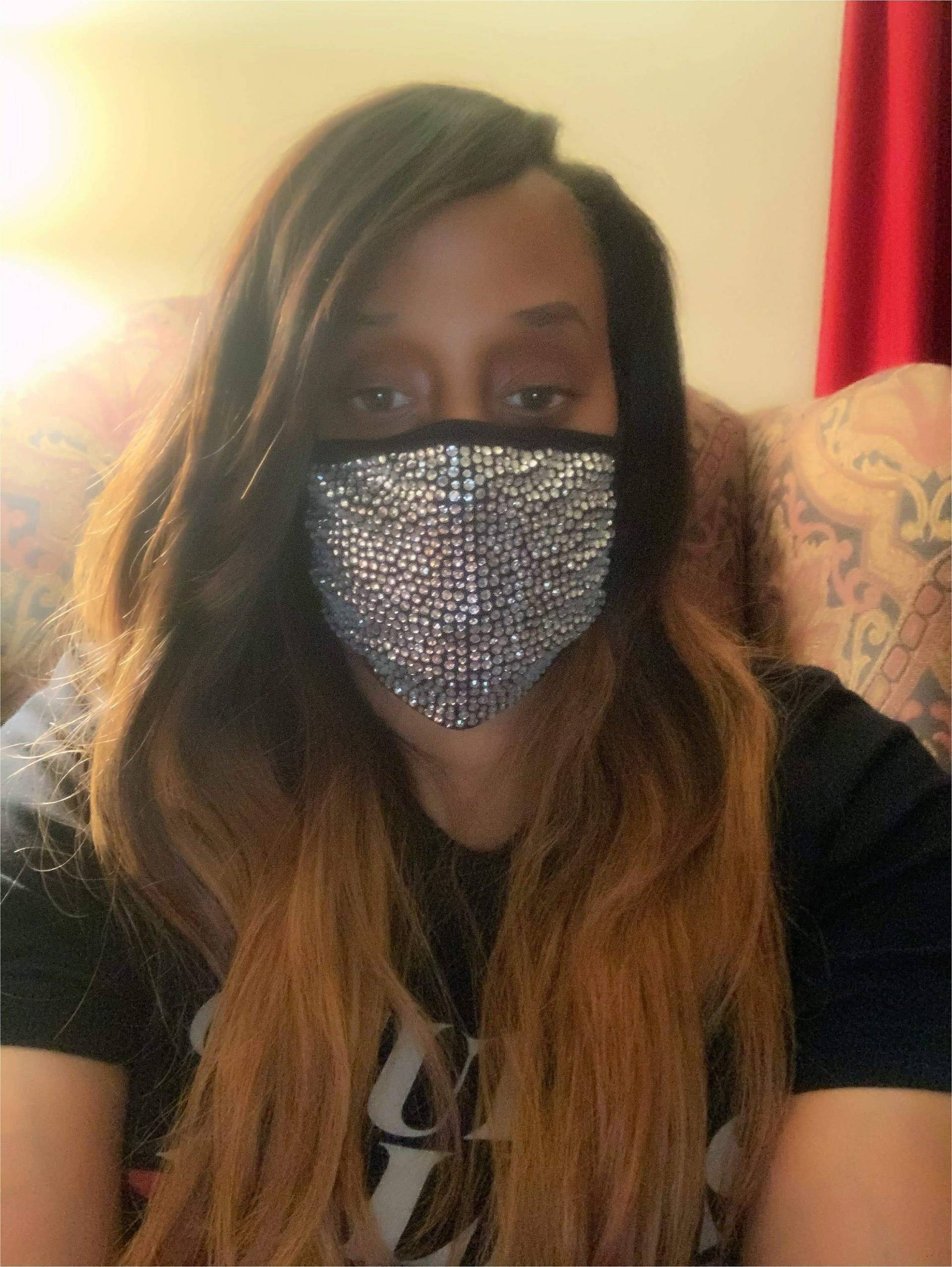 Silber Bling Maske von GoodTwinApparel