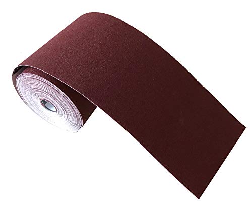 Goodway Schleifpapier Rolle │ 115 mm x 10 m │ Korn 60 │ Aluminiumoxid Schleifpapier für grobe Schleifarbeiten von Goodway