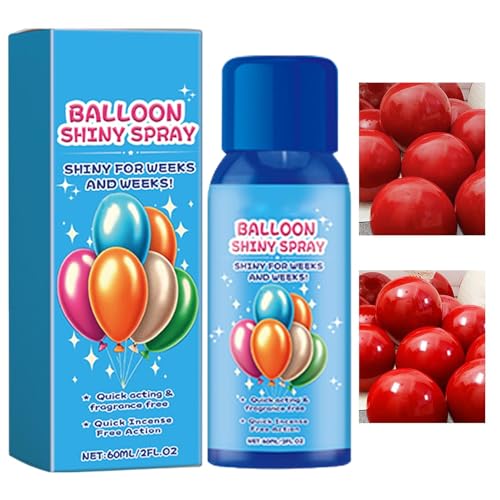 Goowafur Ballon-Glanzspray,Ballon-Glanzspray - Elegantes Glanzfinish, Aufheller für langanhaltendes Sprühen - Sofortiger Hochglanzglanz, elegantes Finish, schnell trocknender 60-g-Sprühaufheller für von Goowafur