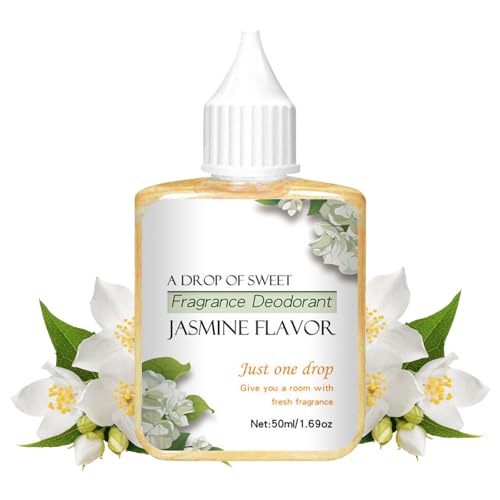 Goowafur Jasmin-Duftöl | Natürlicher erfrischender Jasmin-Parfü -Lufterfrischer 50 ml,Badezimmer-Diffusor, langanhaltender Duft, Aromatherapie-Diffusoröl für Schlafzimmer und Wohnzimmer von Goowafur