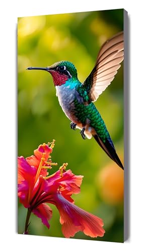 5D Diamond Painting Erwachsene Vogel Diamant Painting Bilder Anfänger, DIY Vollbohrer Blume Diamanten Malerei Kristall Stickerei Kreuzstich, Basteln Erwachsene Set, Wand Deko Wohnzimmer 35x70cm G-365 von Gooxehuu