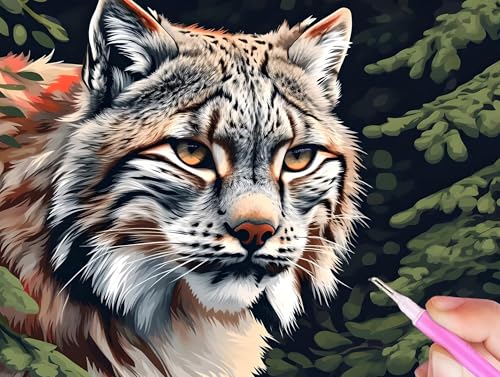 5D Diamond Painting Katze Diamant Painting Bilder Tier Diamond Painting Erwachsene Bastelset, Diamant Kunst Malerei Stickerei Kreuzstich Paintings Set, Deko Wohnzimmer, Geschenke Mädchen 30x40cm Y-812 von Gooxehuu