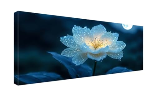 Diamant Painting Mond-Epiphyllum Bilder 100x250cm Groß 5D Diamond Painting Set, DIY Full Drill Diamant Painting Erwachsene Kinder Mädchen Geschenke, Diamond Painting Zubehör für Home Wand Decor G-985 von Gooxehuu