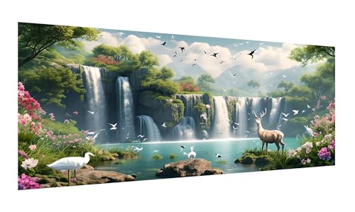 Diamond Painting Erwachsene, Tier Diamant Painting Bilder Elefant, 5D DIY Diamant Malerei Kunst Stickerei Set, Diamond Painting Bilder, Fallen Diamond Painting XXL 50x100cm für Home Wanddeko G-91 von Gooxehuu