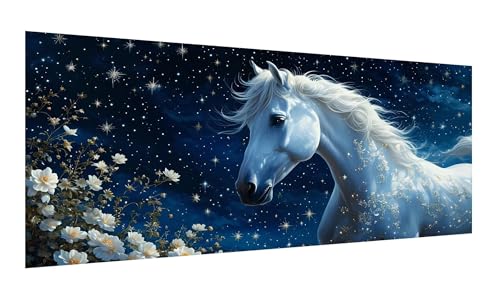 Diamond Painting Erwachsene, Tier Diamant Painting Bilder Elefant, 5D DIY Diamant Malerei Kunst Stickerei Set, Diamond Painting Bilder, Pferd Diamond Painting XXL 100x200cm für Home Wanddeko G-78 von Gooxehuu