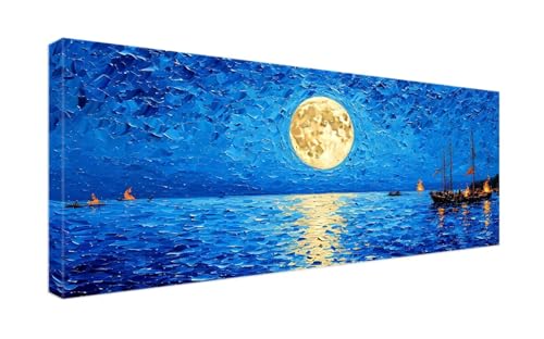 Diamond Painting Erwachsene Groß 40x100cm Diamant Painting Bilder, 5D Diamond Painting Mondsee Diamond Painting Zubehör für Kinder Malen Nach Zahlen Basteln Geschenk Mädchen für Home Wand Dekor G-977 von Gooxehuu