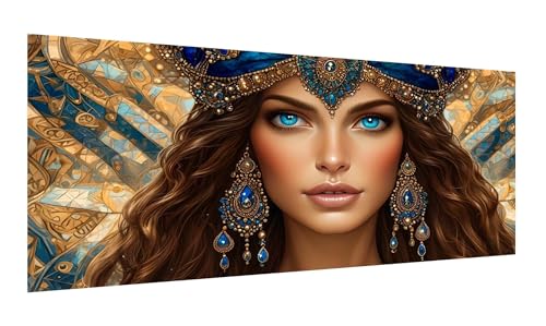 Diamond Painting Indien Diamant Painting Bilder für Erwachsene, 5D Göttin Diamanten Malerei Kunst Kristall Stickerei Kreuzstich Zubehör Basteln Mädchen Geschenke, Wand Deko Wohnzimmer 40x80cm G-466 von Gooxehuu