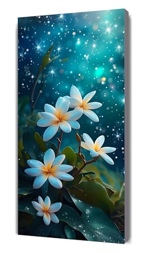 Diamond Painting Sternenhimmel Diamant Painting Bilder für Erwachsene, 5D DIY Blume Diamanten Malerei Kunst Kristall Stickerei Kreuzstich Zubehör Basteln Mädchen Geschenke, Wand Deko 40x80cm G-449 von Gooxehuu