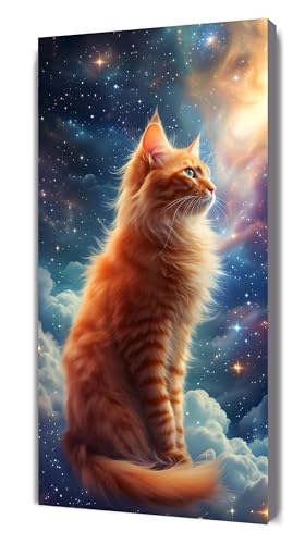 Sternenhimmel Diamond Painting Erwachsene XXL 100x200cm, Katze Diamant Painting Bilder Elefant, 5D DIY Diamantmalerei Kunst Stickerei Set, Kreativ Set für Erwachsene, Geschenk Mädchen, Home Deko G-455 von Gooxehuu