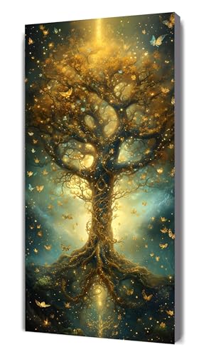 Sternenhimmel Diamond Painting Erwachsene XXL 30x60cm, Baum des Lebens Diamant Painting Bilder Elefant, 5D DIY Diamantmalerei Kunst Stickerei Set, Kreativ Set für Erwachsene, Geschenk Wanddeko G-459 von Gooxehuu