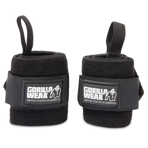 Gorilla Wear Wrist Wraps Basic - schwarz - Bodybuilding und Fitness Accessoire, Einheitsgröße von Gorilla Wear