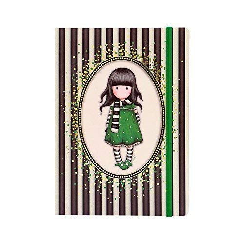 Santoro Gorjuss Stripes - A5 Hardcover Notizbuch - The Scarf von GORJUSS