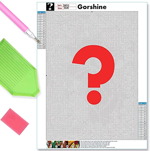 Gorshine 5D Mystery Diamond Painting Kits, Random DIY Mysteriös Surprise Diamant Painting Square Full Drill Crystal Strass Gemälde Kreuzstich Art Leinwand Für Home Office Wanddekoration von Gorshine