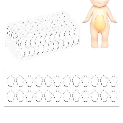 192 Stück Klebebänder für Sonny Baby, Doppelseitige Transparente Klebepads Entfernbarer Gel Kleber Klebriger Kitt für Sonny Doll (Runder Typ) von Gosknor