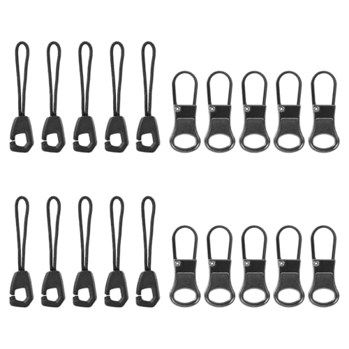 20st Reißverschluss Zipper, Zipper Pull Abnehmbar Metall Ersatzteile Reißverschluss Zipper Reißverschluss Zugschnur Reparaturgriff Reparaturfixierer für Gepäck Kleidung Rucksäcke Jacken Hosen von Gosknor