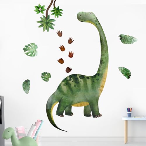 3 Teiliges Dinosaurier Wandtattoo, Große Dinosaurier Wandsticker Dinosaurier Zimmer Dekor für Jungen Dinosaurier Wanddekor für Jungenzimmer Kindergarten von Gosknor