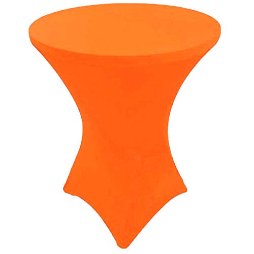 Gowinex Stretch-Tischdecke, Cocktail-Highboy-Elastan, 81,3 x 106,7 cm, Neonorange von Gowinex