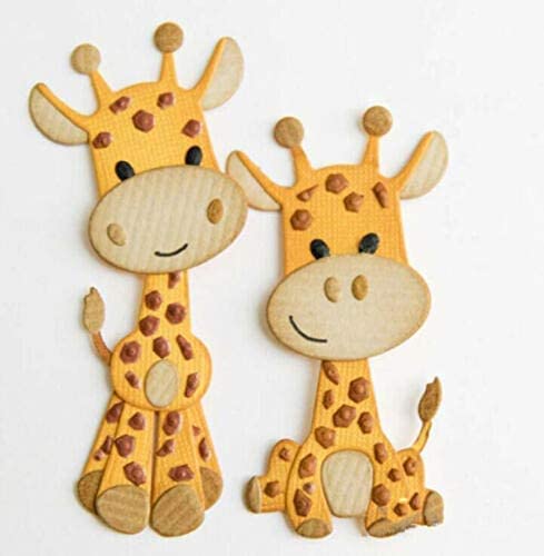 Stanzschablonen mit Tier-Giraffe für Kartenherstellung, Tier-Stanzformen für Bastelarbeiten, Scrapbooking, Fotoalbum, dekorative Prägepapier-Stanzformen für Kartenherstellung, Vorlage von Gowxs