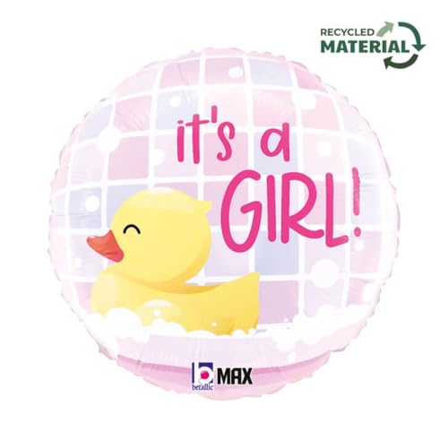 ABC18 Folienballon Ente It's a Girl | 46 cm ABC18 Folienballon Ente It's a Girl | 46 cm von Grabo