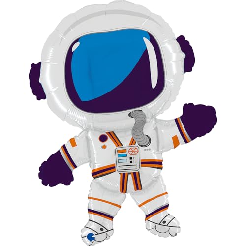 Folienballon Astronauten 71 cm Space-Partydeko für Kindergeburtstage und Weltraumfans – Heliumballon in hochwertigem Design – Perfekt für Partys, Dekoration und besondere Anlässe – Made in Italy von Grabo