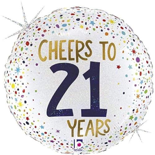 Grabo ABC18 Folienballon Cheers to 21 Years | 45cm Grabo ABC18 Folienballon Cheers to 21 Years | 45cm von Grabo