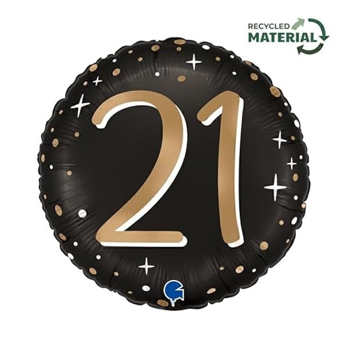 Grabo ABC18 Folienballon Sparkling 21 | 45cm Grabo ABC18 Folienballon Sparkling 21 | 45cm von Grabo