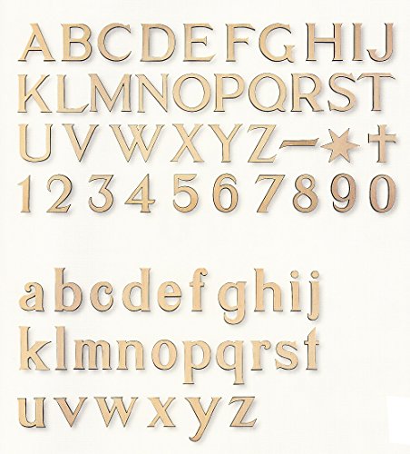 Bronzebuchstaben/Grabschrift/Schriftzüge/Bronze/Schrift/Grabstein/Urnenschrift von Grabschmuck-aus-Bronze