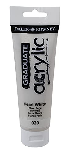 GRADUATE Acryl, 120 ml, perlweiß. von Daler Rowney