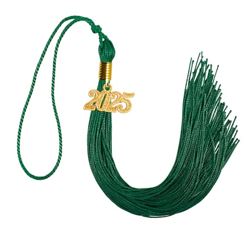 GraduationMall Quaste mit 2024 Jahreszahl Anhänger für Bachelor Master Doktorhut Single & Mehrere Farbe 9" von GraduationMall