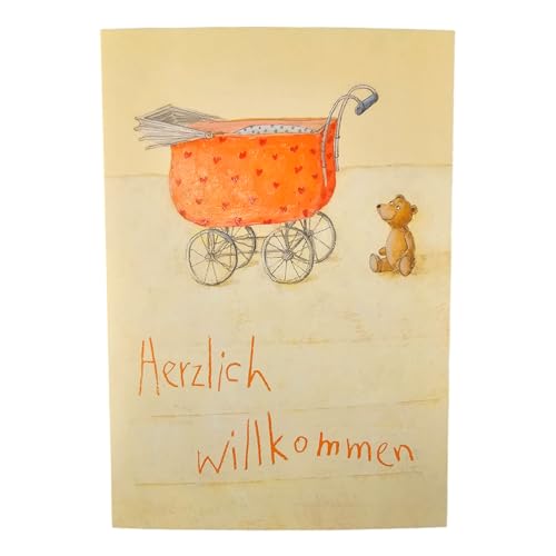 Klappkarten zur Geburt, mit Umschlag, Karte im 3er Set. Herzlich Willkommen, Baby, Geschenk zur Geburt Klappkarten zur Geburt, mit Umschlag, Karte im 3er Set. Herzlich Willkommen, Baby, Geschenk zur Geburt von Grätz Verlag GmbH
