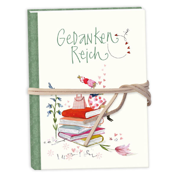 Notizbuch "Gedankenreich", 128 Seiten mit wunderschönen Illustrationen von Grätz