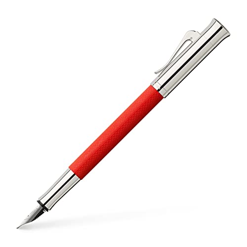 Graf von Faber-Castell 145290 - Füllfederhalter Guilloche India Red M von Graf von Faber-Castell