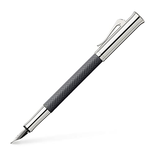 Graf von Faber-Castell 146700 Füllfederhalter Guilloche Cisele, Feder M, anthrazit von Graf von Faber-Castell