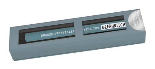 Grafik-Werkstatt Kugelschreiber mit Drehmechanik | schwarze Mine auswechselbar| Besser organisiert von Grafik-Werkstatt