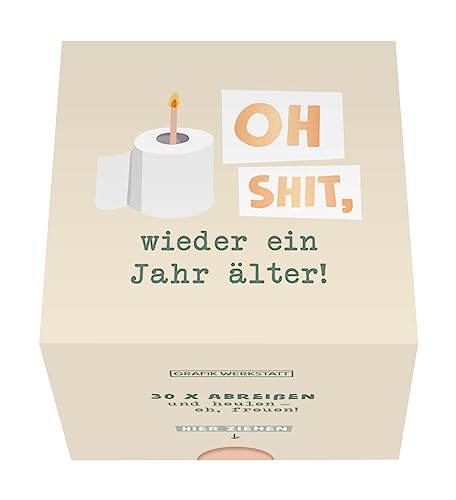 Grafik-Werkstatt Message in a Box | Geschenkidee | 30 Kärtchen zum abreissen | Oh shit von Grafik-Werkstatt