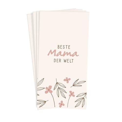 Grafik Werkstatt Taschentücher mit Spruch | Geschenkidee | 10 Stück | Beste Mama von Grafik-Werkstatt