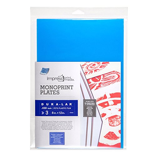 Grafix Impress Print Media Monoprintplatte, 20,3 x 30,5 cm, transparent, leicht, Nicht porös, 0,76 cm, Dura-Lar Monoprint-Oberfläche, günstige Alternative zu Metall- oder Glasplatten, 3 Stück Grafix Impress Print Media Monoprintplatte, 20,3 x 30,5 cm, transparent, leicht, Nicht porös, 0,76 cm, Dura-Lar Monoprint-Oberfläche, günstige Alternative zu Metall- oder Glasplatten, 3 Stück von Grafix