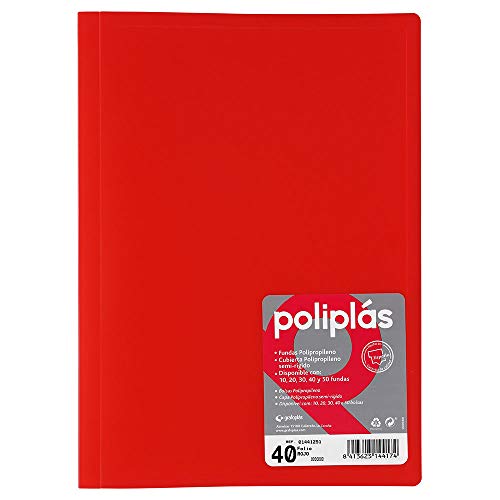 Grafoplas 1155706 – Mappe mit 40 Hüllen, rot von Grafoplás