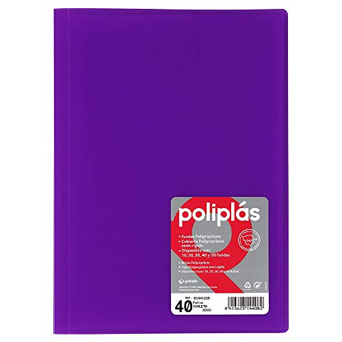 Grafoplas 1155707 – Mappe mit 40 Hüllen, violett von Grafoplás