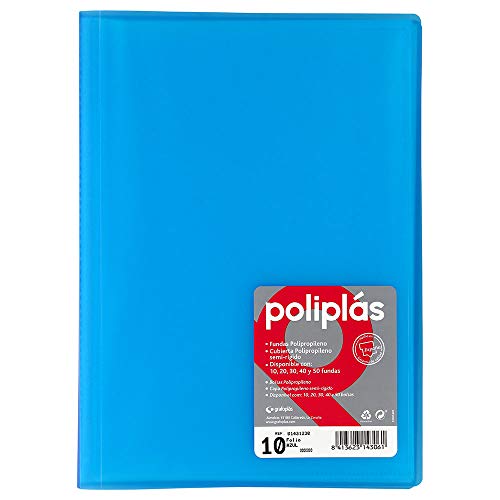 Grafoplas 1155732 Ringordner mit 10 Taschen, blau von Grafoplás