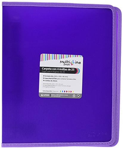 Grafoplas 30121435 – Ringbuch mit, Violett, A4 von Grafoplás