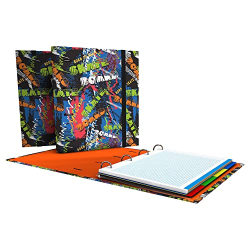 Grafoplas - Carpebook A4 4 Ringe 35 mm Ersatz 100hj 90gr Skate Sports, mehrfarbig (88102652) von Grafoplás