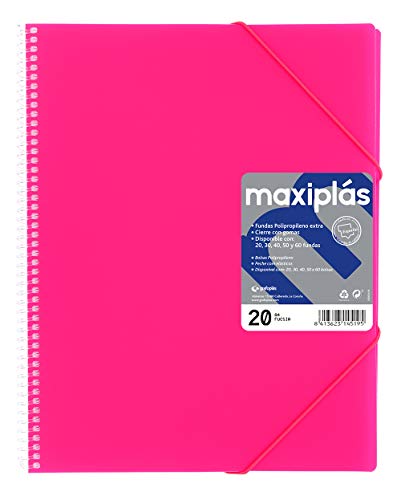 Grafoplas – Mappe mit 30 Hüllen A4 Rosa (Fuchsia) von Grafoplás