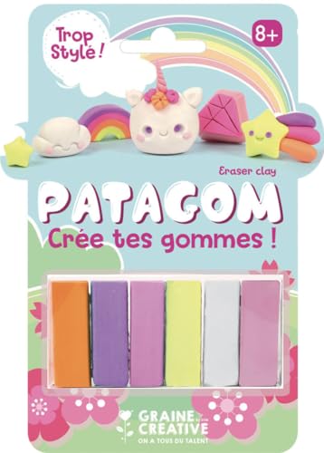 Graine Créative Patagom 6-Farben-Modellier-Radiergummi - Einhorn von GRAINE CREATIVE