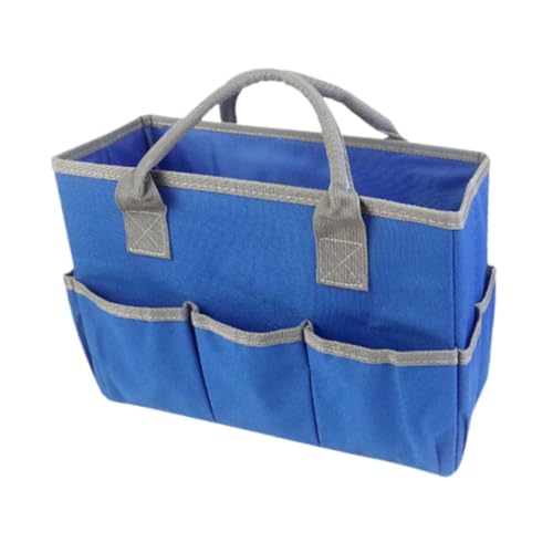 Gralara Lehrertasche für Dokumente, Organizer für Gartenwerkzeuge, Tragetasche für Kunst Und Schreibwaren, Blau von Gralara