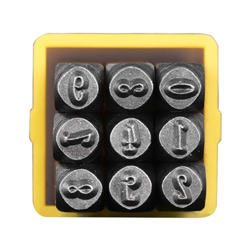 Gralara Metallstempel Set Digitaler Briefe Stempelstempel Praktischer Professioneller Handstempelprojekte Schmuckprojekte für Papier, Type C Gralara Metallstempel Set Digitaler Briefe Stempelstempel Praktischer Professioneller Handstempelprojekte Schmuckprojekte für Papier, Type C von Gralara