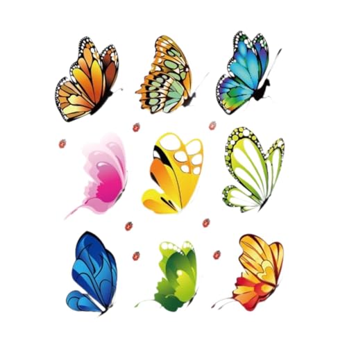 Gralara Schmetterling Wandaufkleber Wandplakat Schmetterlinge Wandaufkleber Wohnkultur für Mädchen Schlafzimmer von Gralara