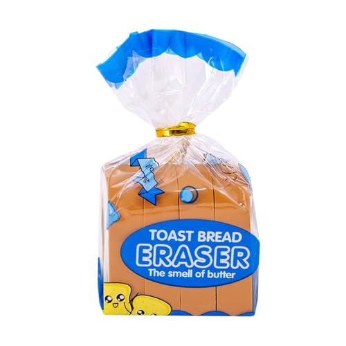 Gralara Toast Brot Radiergummis Spaß Funky Party Favors Belohnungen Neuheit Cartoon Radiergummis von Gralara