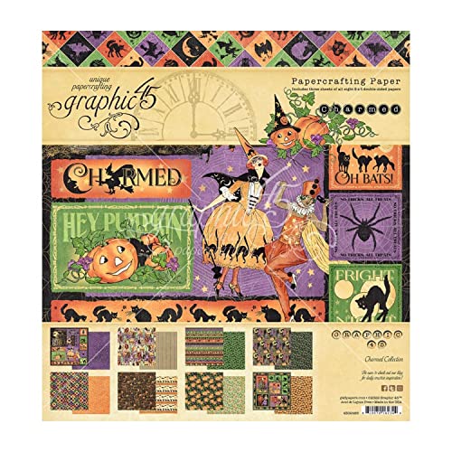 Graphic 45 Double-Sided Paper Pad 8"X8" 24/Pkg-Charmed von Graphic 45