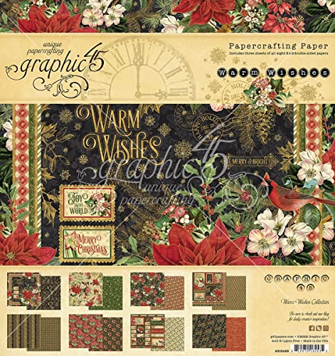 Graphic 45 Double-Sided Paper Pad 8"X8" 24/Pkg-Warm Wishes von Graphic 45